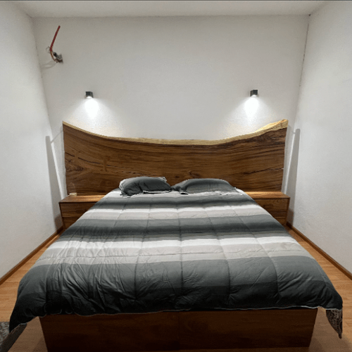 cabecera, mueble de parota