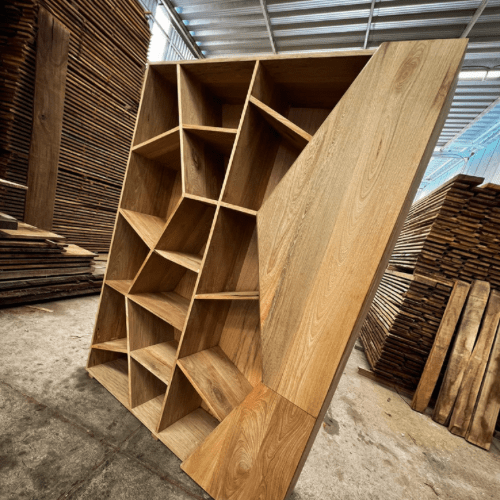 Librero-Fix, mueble de parota