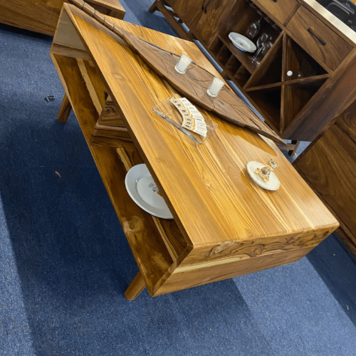 mesa-centro, mueble de parota